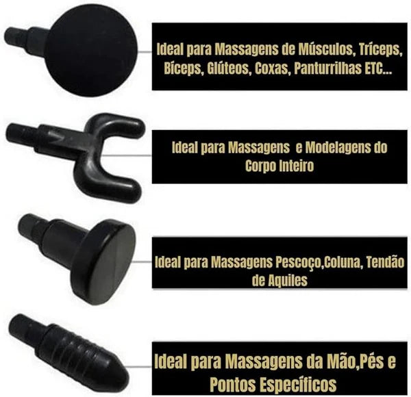 Massageador Elétrico Alta Frequência Profissional Muscular Massagem