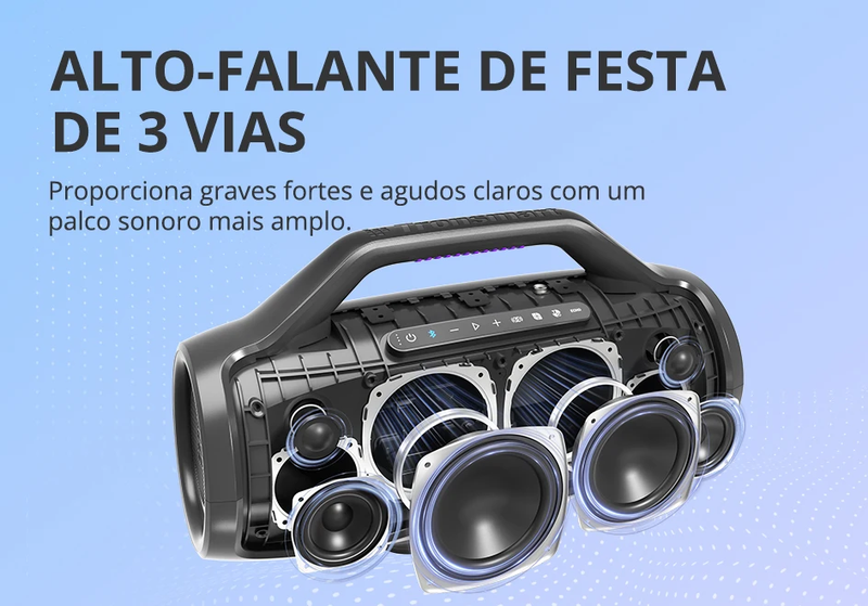 Caixa de Som Speaker TRONSMART MAX 130W