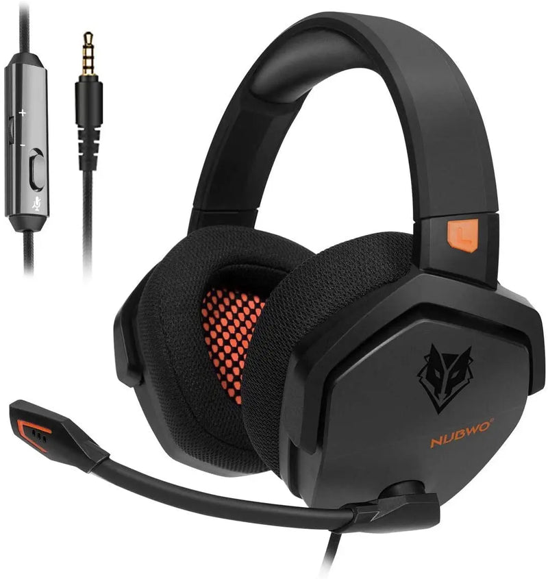 Headset - Fone de ouvido para jogos sem fio com fone de ouvido esportivo com fio de 2,4 G e 3,5 mm, microfone de redução de ruído, compatível com PS5, PS4, laptop