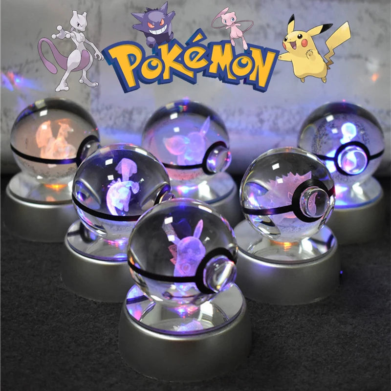 Luminária Bola de Cristal 3D Pokémon