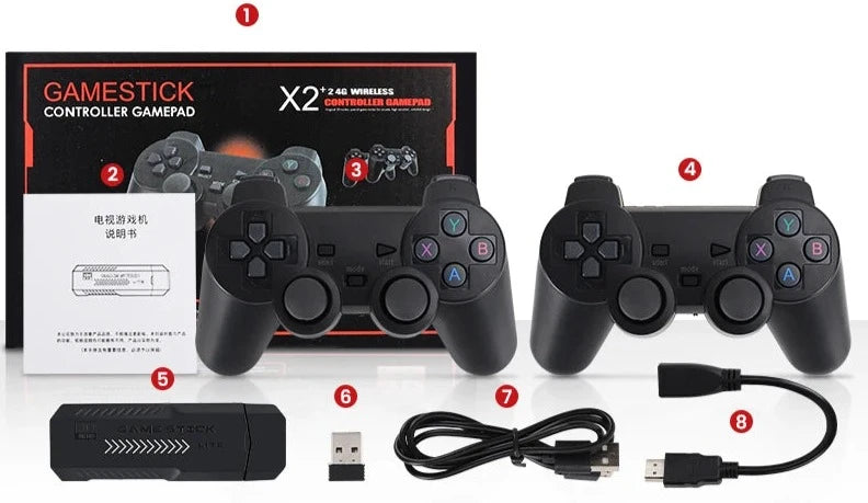 SUPER X2 Game Stick GD10 Pro 4K e 3D Retro Vídeo Game