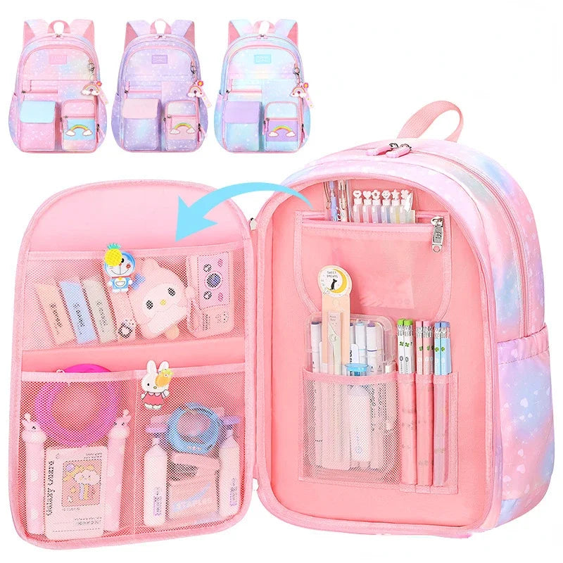 Mochila Infantil Feminina Impermeável CuteRainbow