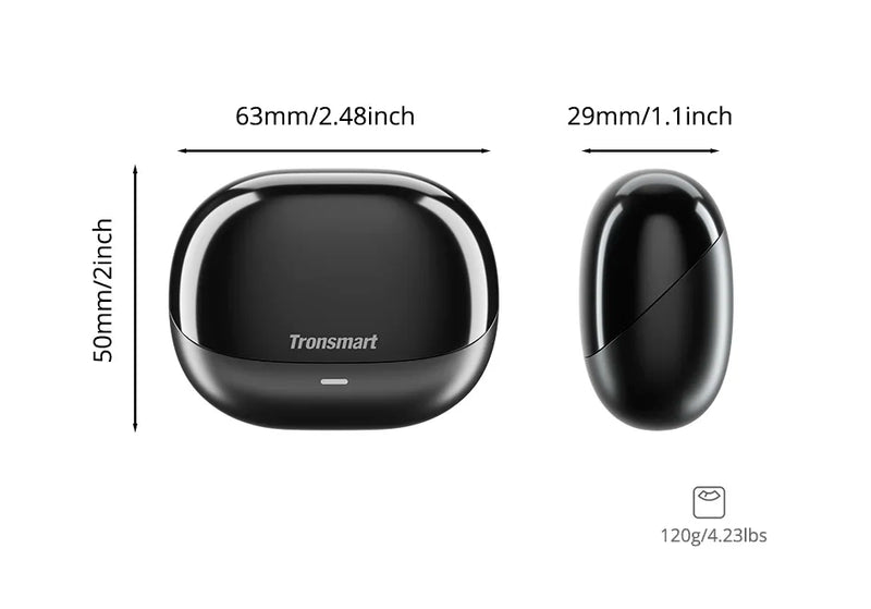 Fone de Ouvido TRONSMART com Bluetooth 5.3 - 28 Horas de Reprodução